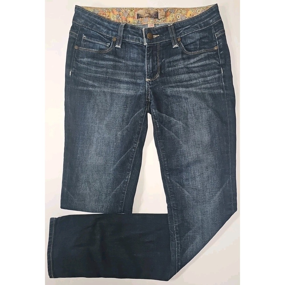 PAIGE Jimmy Jimmy Skinny Jeans Womenss 24 Stretch Blue Denim Style 1193143-253